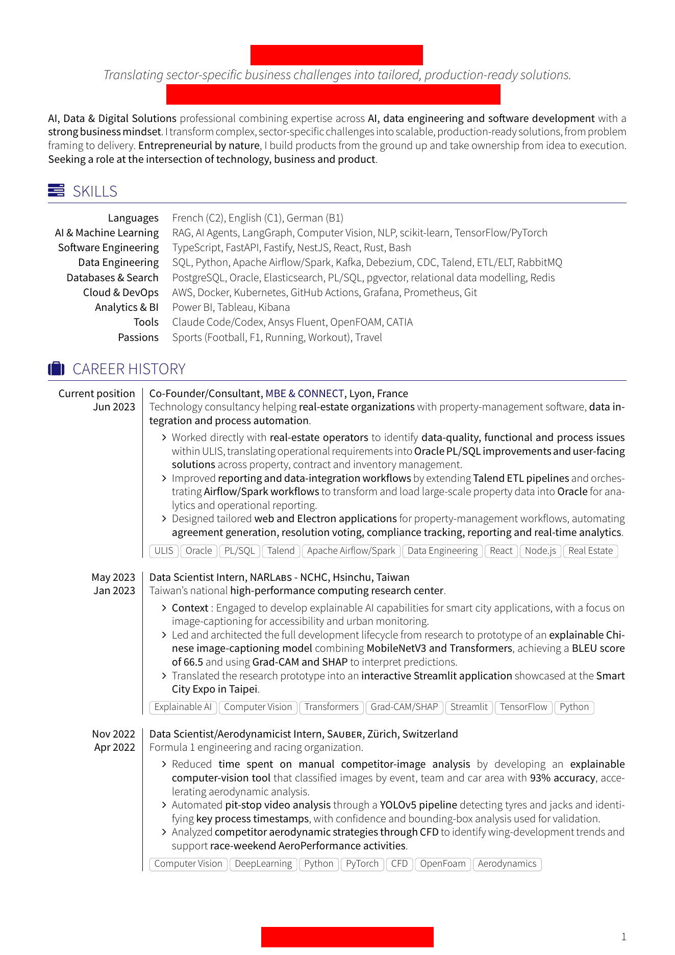 Data & AI Consultant – Page 1